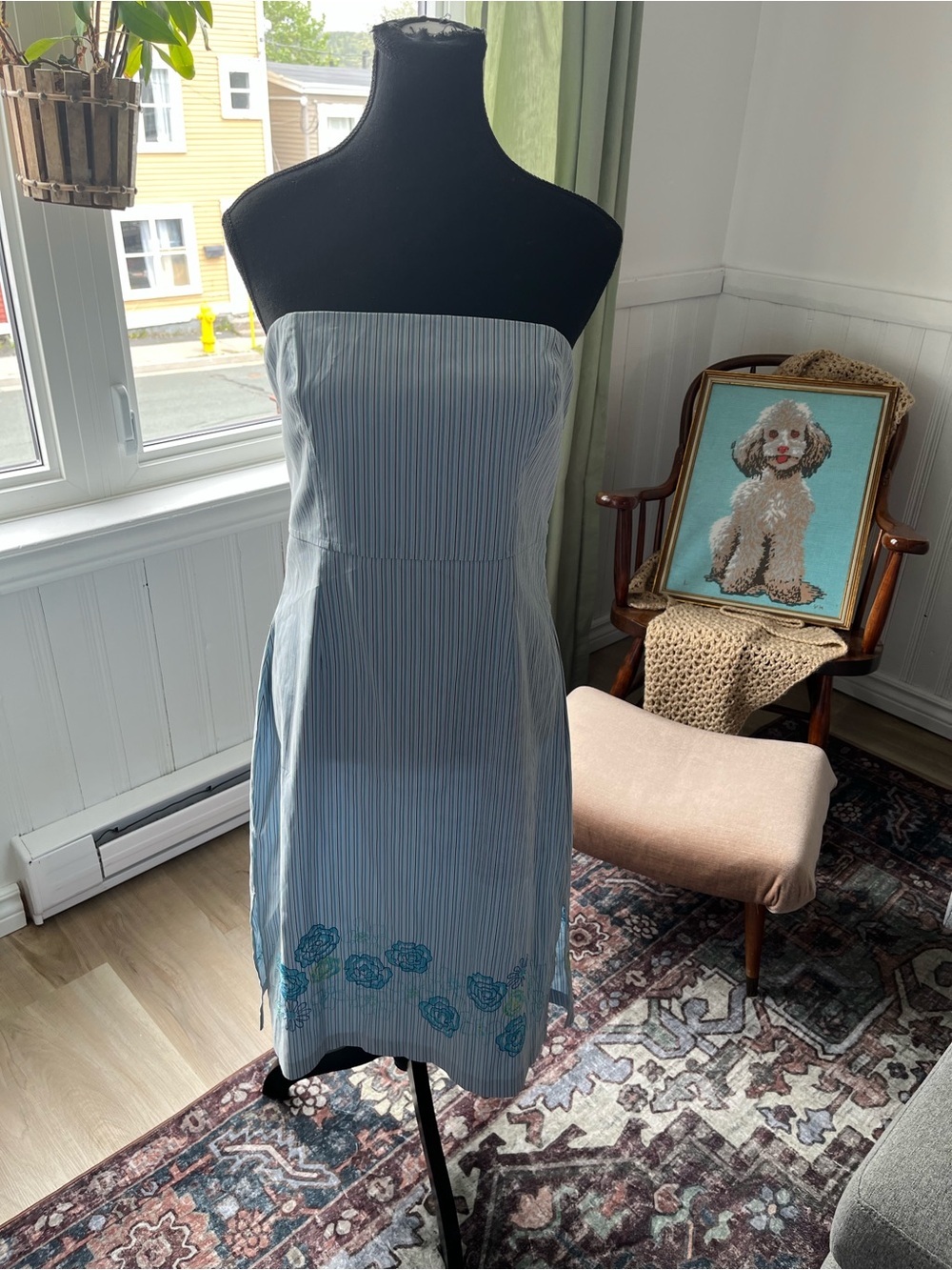 Women’s Vintage Y2K embroidered strapless dress 😍 L